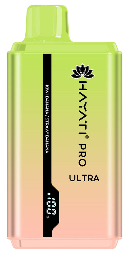 Hayati Pro Ultra 15000 Puffs Disposable Vape Pod - Box of 10-Kiwi Banana / Straw' Banana-vapeukwholesale