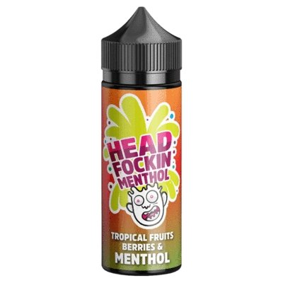 Head Fockin Menthol 100ml Shortfill-Tropical Fruit Berries Menthol-vapeukwholesale