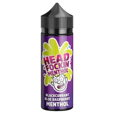 Head Fockin Menthol 100ml Shortfill-Blackcurrant Blue Raspberry Menthol-vapeukwholesale