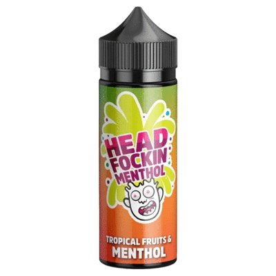 Head Fockin Menthol 100ml Shortfill-Tropical Fruits Menthol-vapeukwholesale