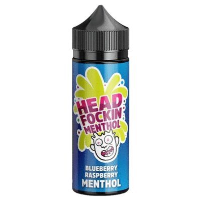 Head Fockin Menthol 100ml Shortfill-Blueberry Raspberry Menthol-vapeukwholesale