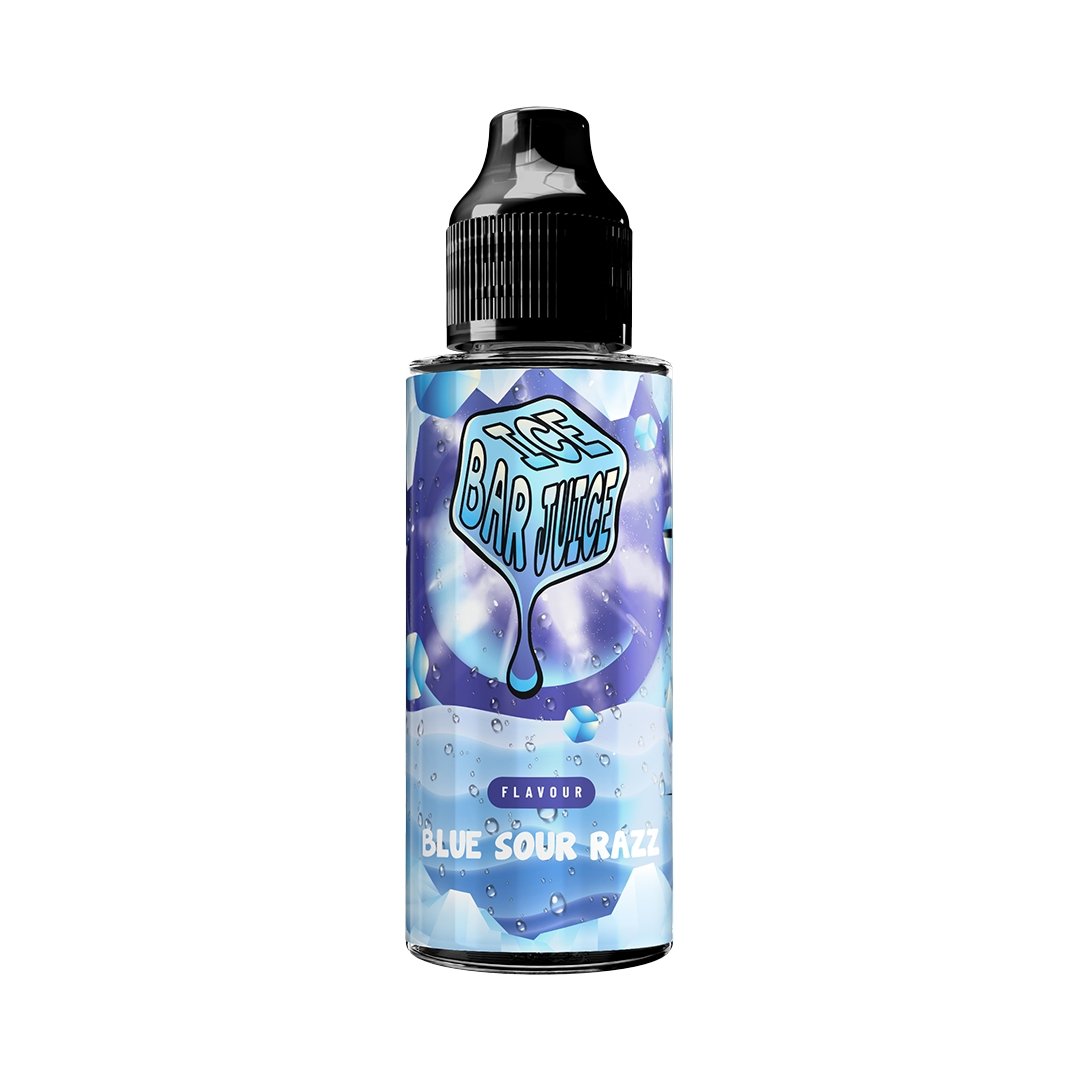 Ice Bar Juice 100ml Shortfills E-liquids-Blue Sour Razz-vapeukwholesale