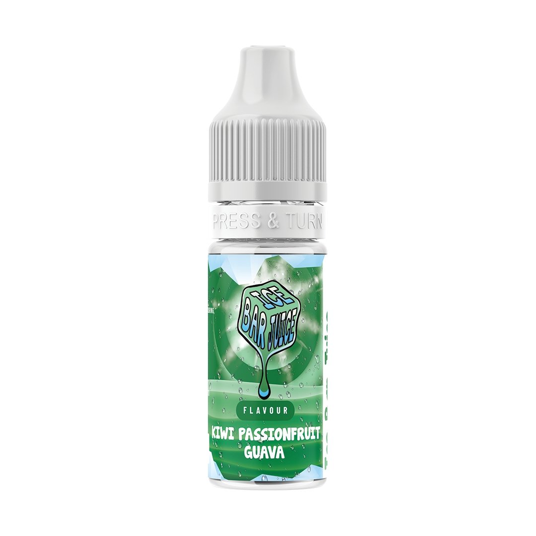 Ice Bar Juice Nic Salts - 10ml E-liquids - Box of 10-Kiwi Passion Fruit Guava-vapeukwholesale