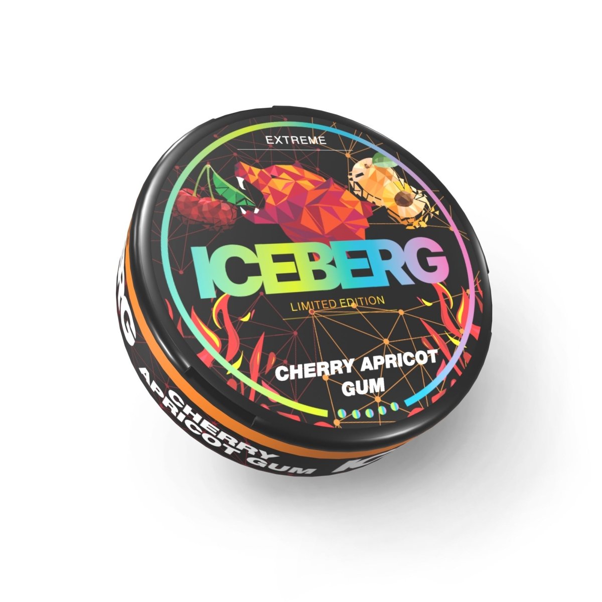 Iceberg Snus 16gr 150mg Pouches - Cherry Apricot Gum - vapeukwholesale