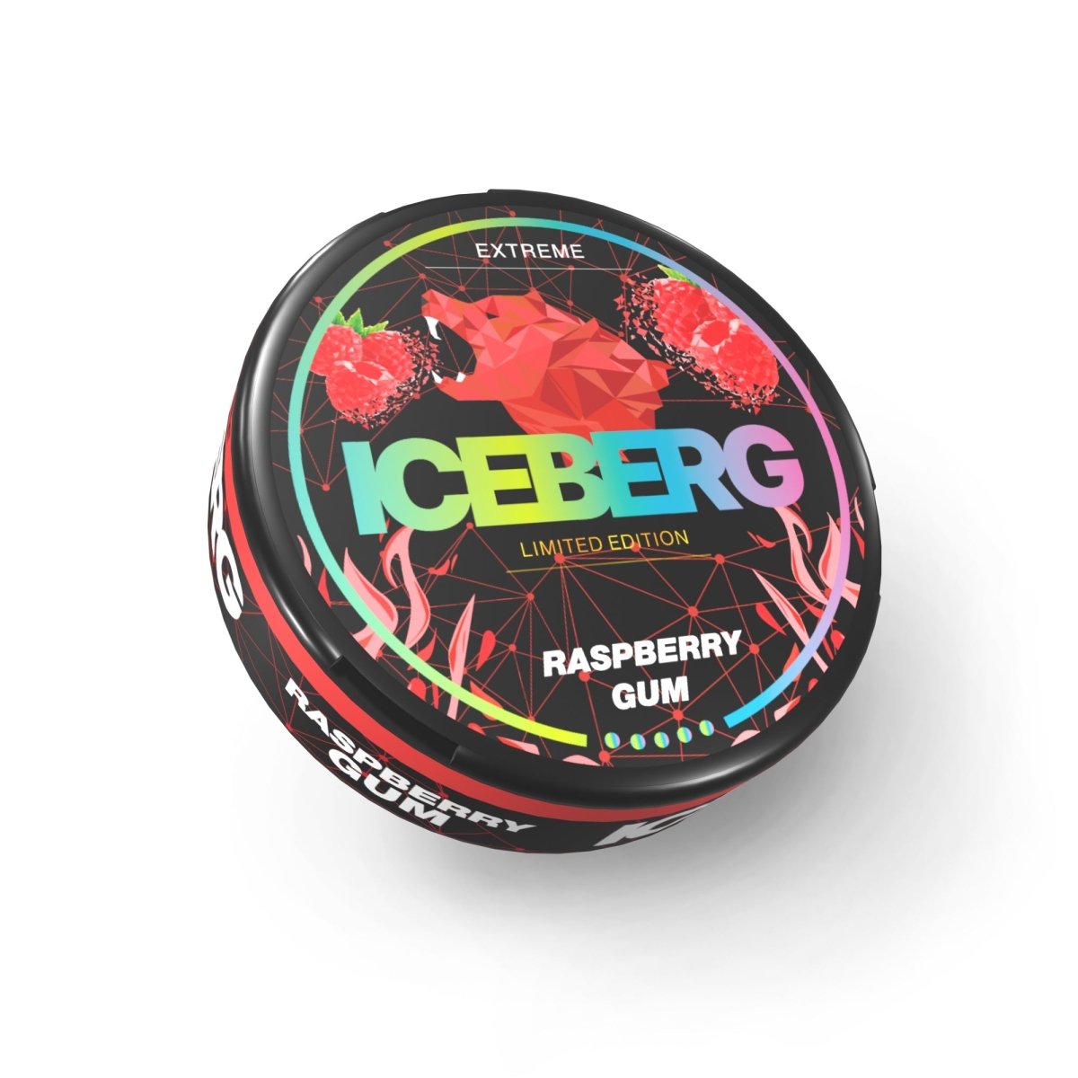 Iceberg Snus 16gr 150mg Pouches - Raspberry Gum - vapeukwholesale