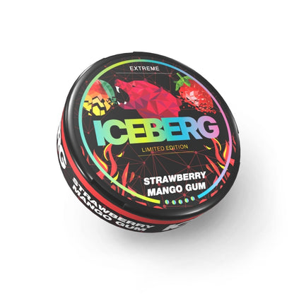 Iceberg Snus 16gr 150mg Pouches - Strawberry Mango Gum - vapeukwholesale