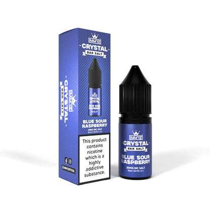 IMMYZ Crystal Bar Nic Salt 10ml E-liquid Pack of 10-Blue Sour Raspberry-vapeukwholesale