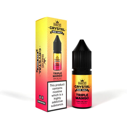 IMMYZ Crystal Bar Nic Salt 10ml E-liquid Pack of 10-Triple Mango-vapeukwholesale