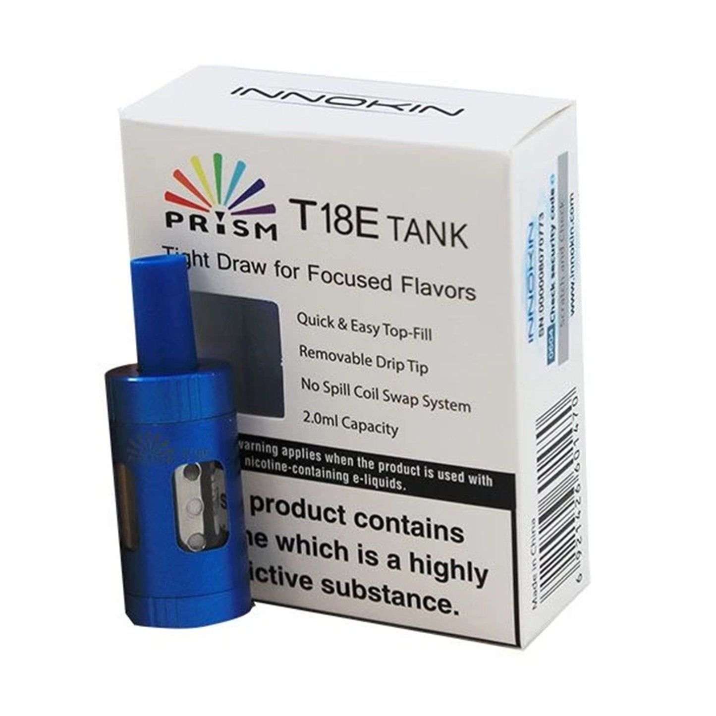 Innokin T18e Prism Tank-Blue-vapeukwholesale