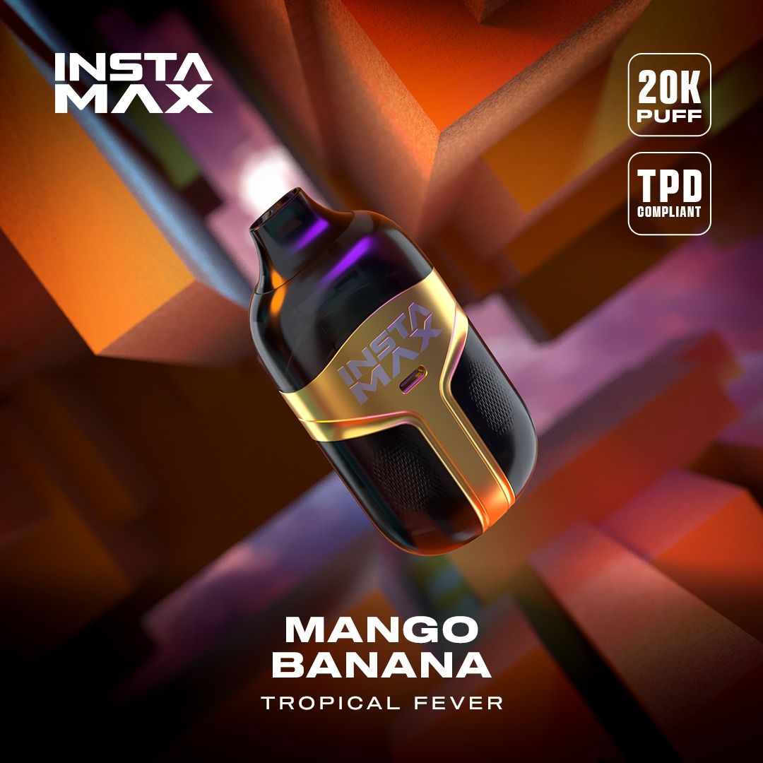 Instaflow 20k Puffs Disposable Vape Box of 5 - Mango Banana - vapeukwholesale