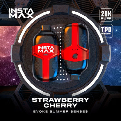 Instaflow 20k Puffs Disposable Vape Box of 5 - Strawberry Cherry - vapeukwholesale