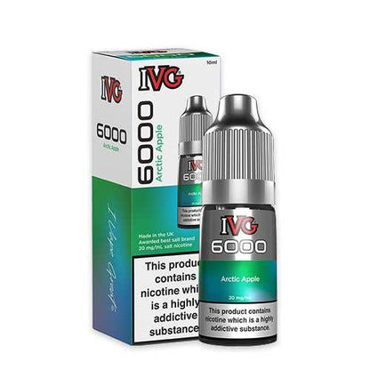 IVG 6000 Nic Salt 10ml Bottle Box of 10-Artic Apple-vapeukwholesale