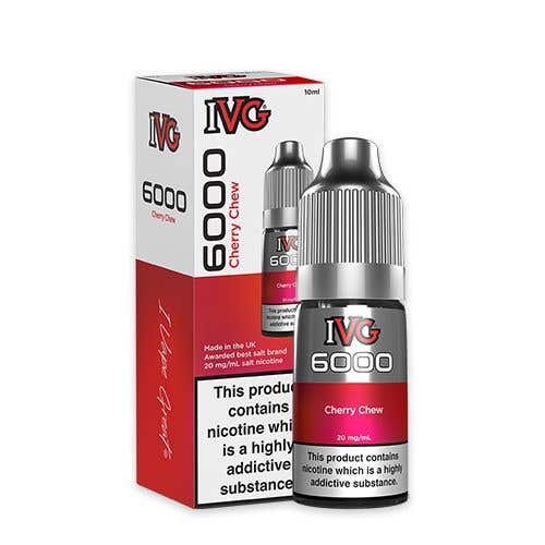 IVG 6000 Nic Salt 10ml Bottle Box of 10-Cherry Chew-vapeukwholesale