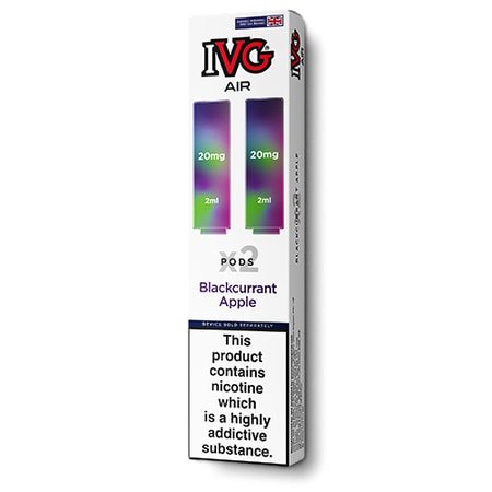 IVG Air Replacement Pods - 10 Packs of 2 Pods - Blackcurrant Apple - vapeukwholesale