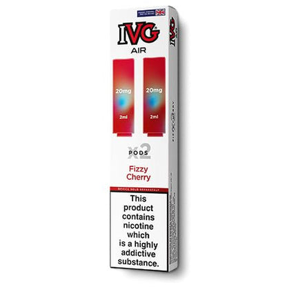 IVG Air Replacement Pods - 10 Packs of 2 Pods - Fizzy Cherry - vapeukwholesale