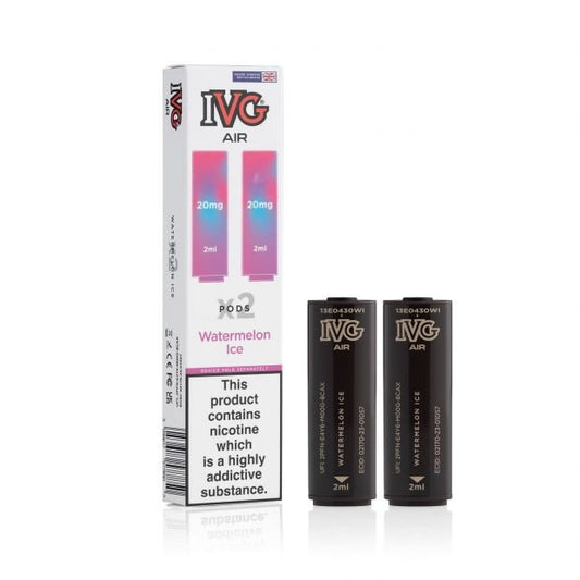 IVG Air Replacement Pods - 10 Packs of 2 Pods - Watermelon Ice - vapeukwholesale