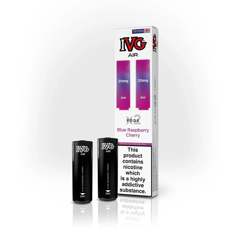 IVG Air Replacement Pods - Pack of 10 - Blue Raspberry Cherry - vapeukwholesale