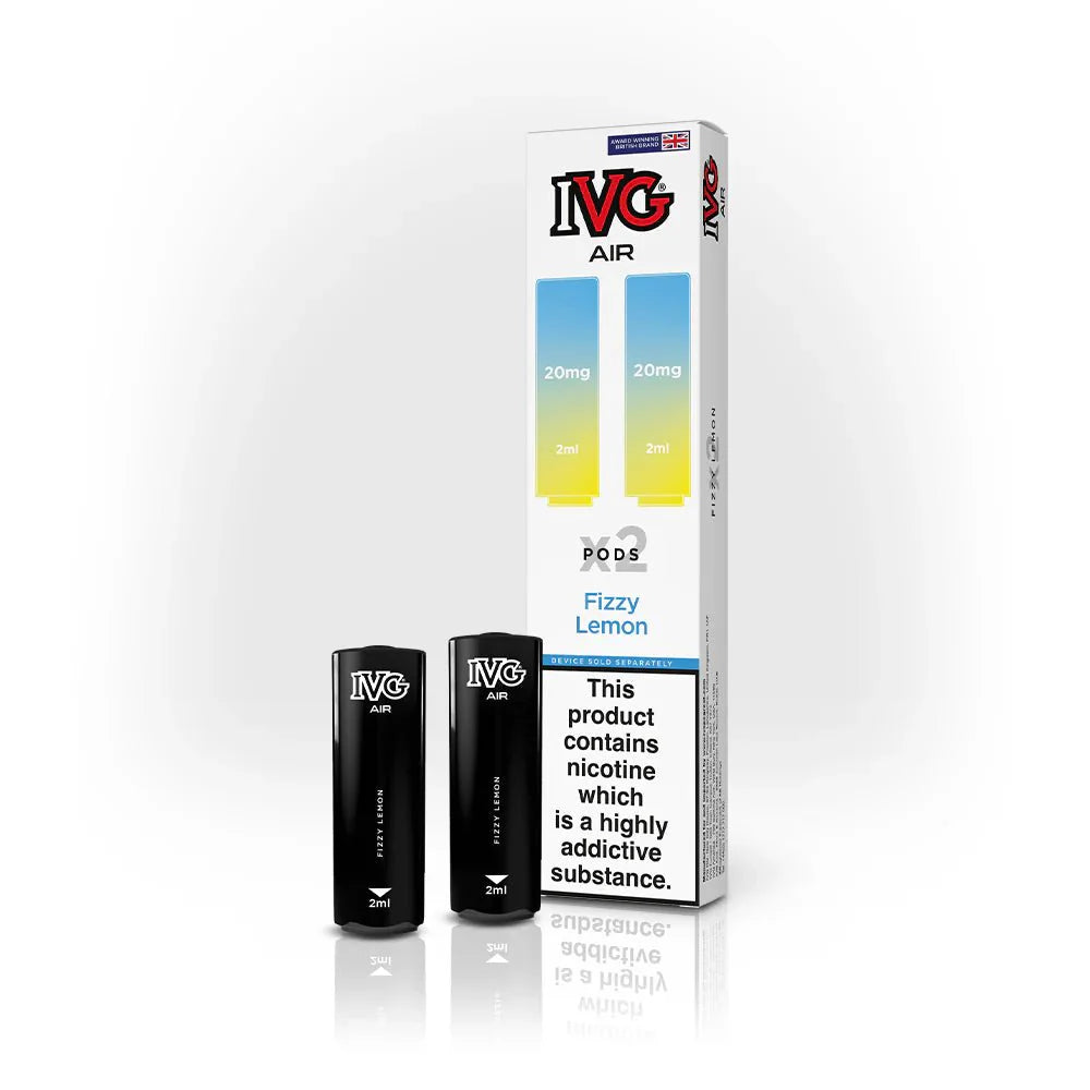 IVG Air Replacement Pods - Pack of 10 - Fizzy Lemon - vapeukwholesale