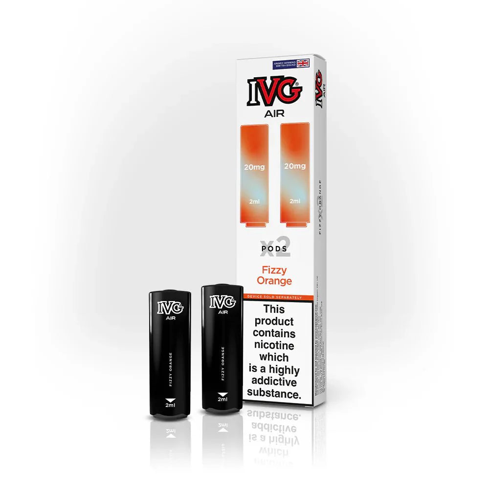 IVG Air Replacement Pods - Pack of 10 - Fizzy Orange - vapeukwholesale