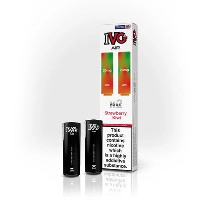 IVG Air Replacement Pods - Pack of 10 - Strawberry Kiwi - vapeukwholesale