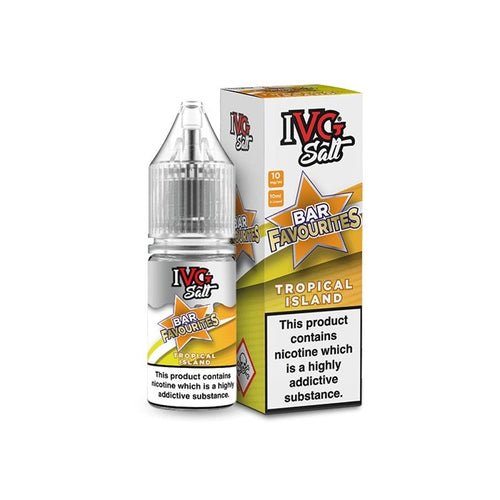 IVG Nic Salt Bar Favourite 10ml E Liquid- Pack Of 10-Tropical Island-vapeukwholesale