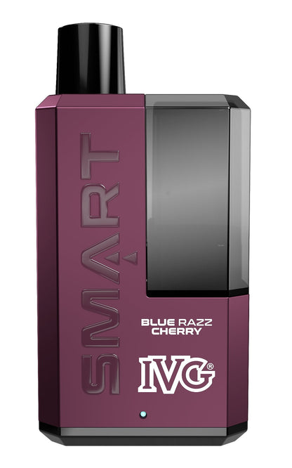 IVG SMART 5500 Puffs Disposable Vape (Box of 10)-Blue Razz Cherry-vapeukwholesale