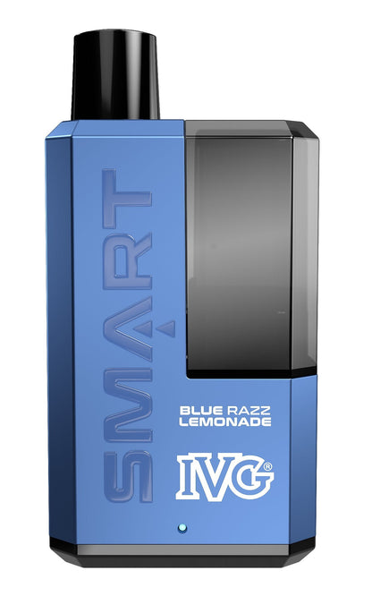 IVG SMART 5500 Puffs Disposable Vape (Box of 10)-Blue Razz Lemonade-vapeukwholesale