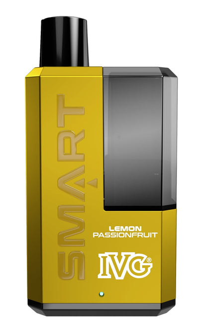 IVG SMART 5500 Puffs Disposable Vape (Box of 10)-Lemon Passionfruit-vapeukwholesale