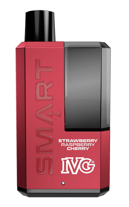 IVG SMART 5500 Puffs Disposable Vape (Box of 10)-Strawberry Raspberry Cherry-vapeukwholesale