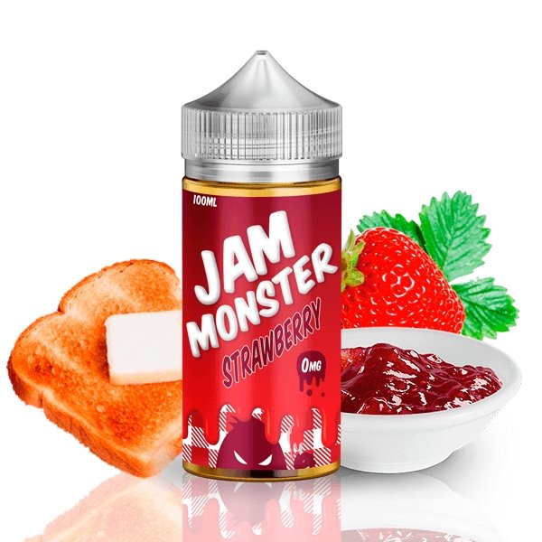 Jam Monster 100ml Shortfill-Strawberry-vapeukwholesale