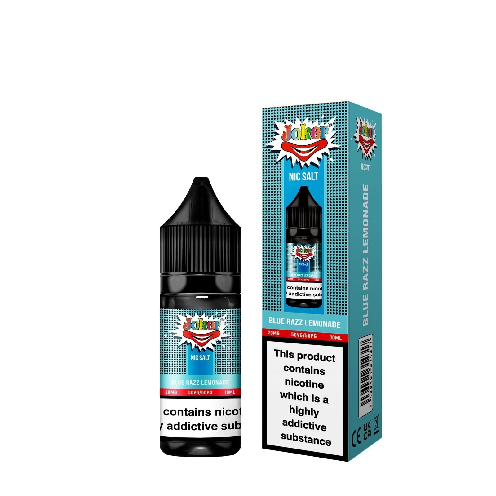 Joker Nic Salt 10ml E-liquids - Box of 10-Blue Razz Lemonade-vapeukwholesale