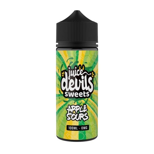 Juice Devils 100ml E-liquids Shortfill-Apple Sour Sweet-vapeukwholesale