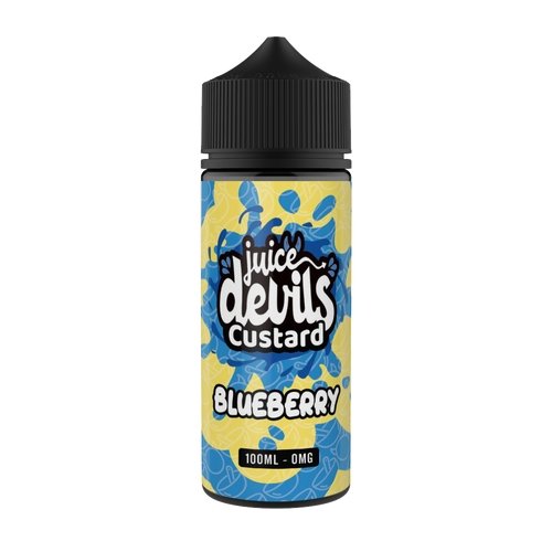 Juice Devils 100ml E-liquids Shortfill-Blueberry Custard-vapeukwholesale