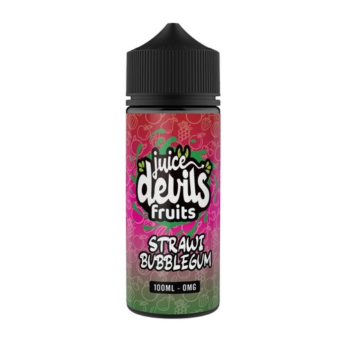 Juice Devils 100ml E-liquids Shortfill-Strawberry Bubblegum Fruit-vapeukwholesale