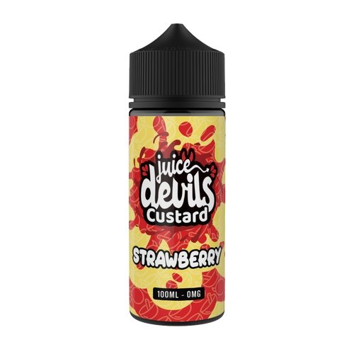 Juice Devils 100ml E-liquids Shortfill-Strawberry Custard-vapeukwholesale