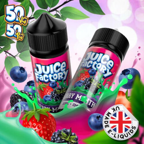 Juice Factory E-Liquid 100ml E-liquids-Berry Menthol-vapeukwholesale