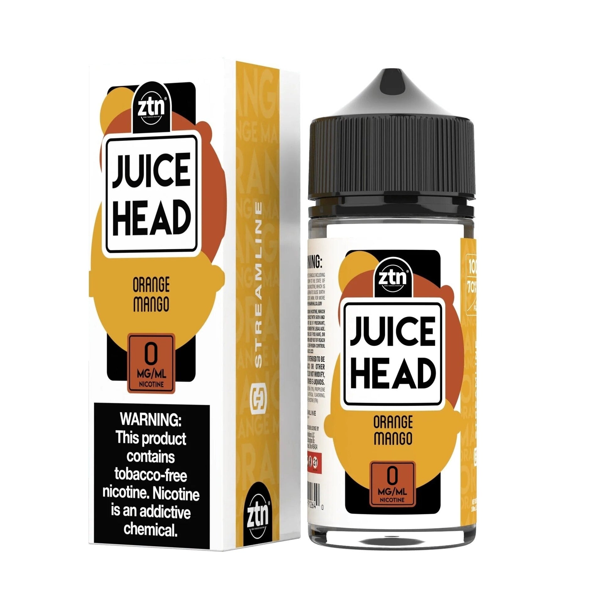 Juice Head 100ml Shortfill - Orange Mango - vapeukwholesale