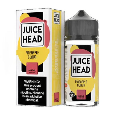 Juice Head 100ml Shortfill - Pineapple Guava - vapeukwholesale