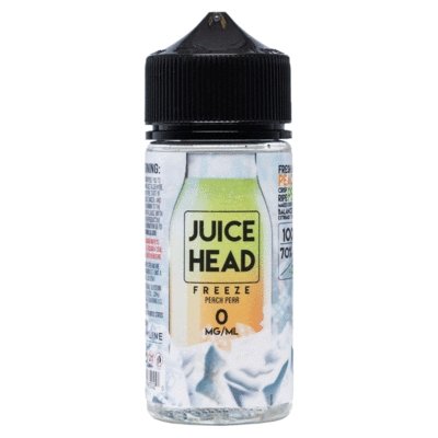 Juice Head Freeze 100ml Shortfill-Peach Pear Ice-vapeukwholesale