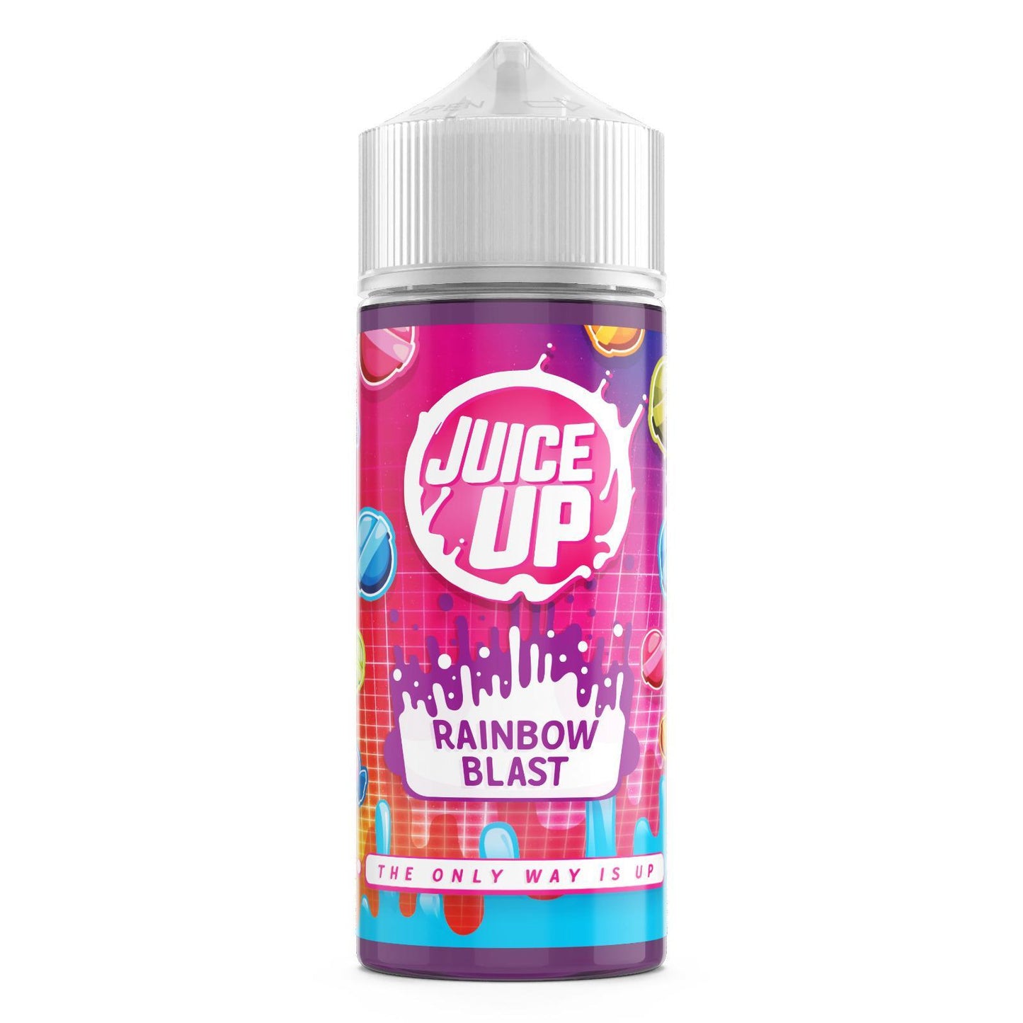 Juice Up 100ml E-liquid Shortfill-Rainbow Blast-vapeukwholesale