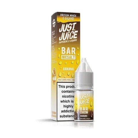 Just Juice Bar Nic Salt 10ml E-Liquid Box of 10-Banana-vapeukwholesale