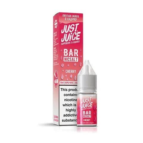 Just Juice Bar Nic Salt 10ml E-Liquid Box of 10-Cherry-vapeukwholesale