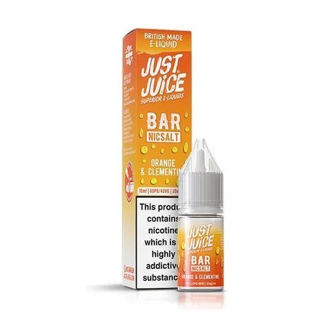 Just Juice Bar Nic Salt 10ml E-Liquid Box of 10-Orange Clementine-vapeukwholesale