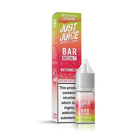 Just Juice Bar Nic Salt 10ml E-Liquid Box of 10-Watermelon-vapeukwholesale