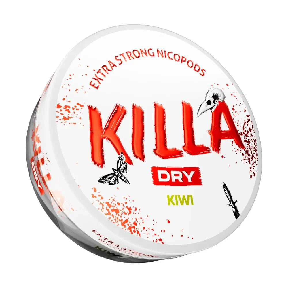 Killa Dry Nicotine Pouches - Kiwi - 9.6mg - Box of 10