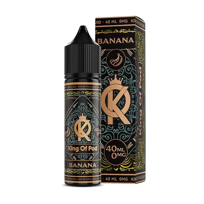 King of Pod 40ml Shortfill E-Liquid-Banana Ice-vapeukwholesale