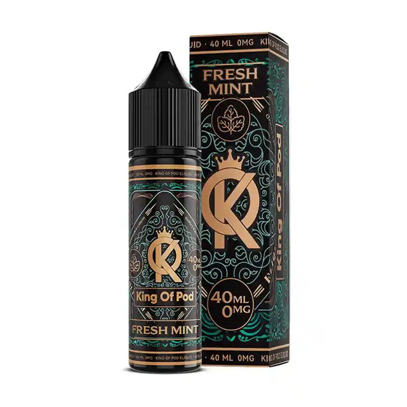 King of Pod 40ml Shortfill E-Liquid-Fresh Mint-vapeukwholesale