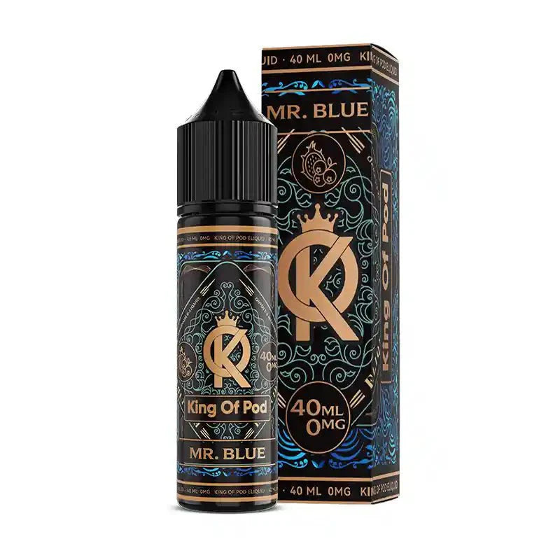 King of Pod 40ml Shortfill E-Liquid-Mr Blue-vapeukwholesale