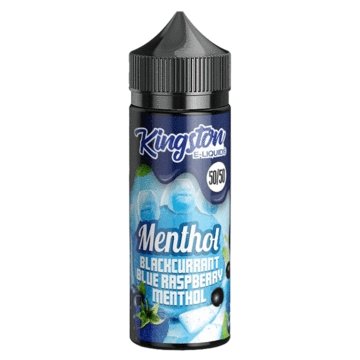 Kingston 50/50 Menthol 100ML Shortfill-Blackcurrant Blue Raspberry Menthol-vapeukwholesale