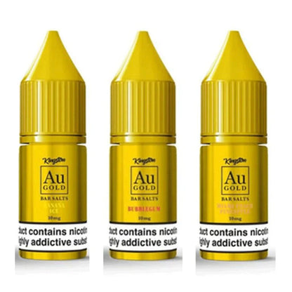 Kingston Au Gold Bar Salts 10ml E-liquids - Box of 10